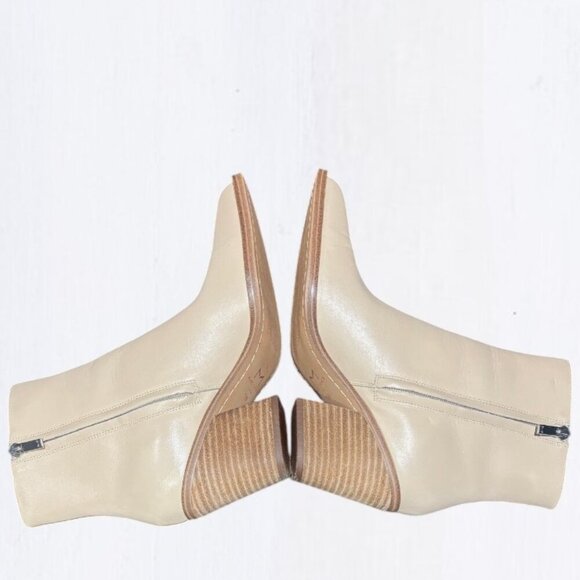 Marc Fisher Fabina Ankle Boot in Shell/Cream Size 7.5 - Picture 5 of 15